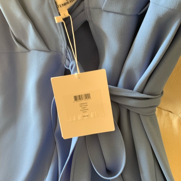 SOLD-DVF Violet Halter Dress- - Picture 6 of 8